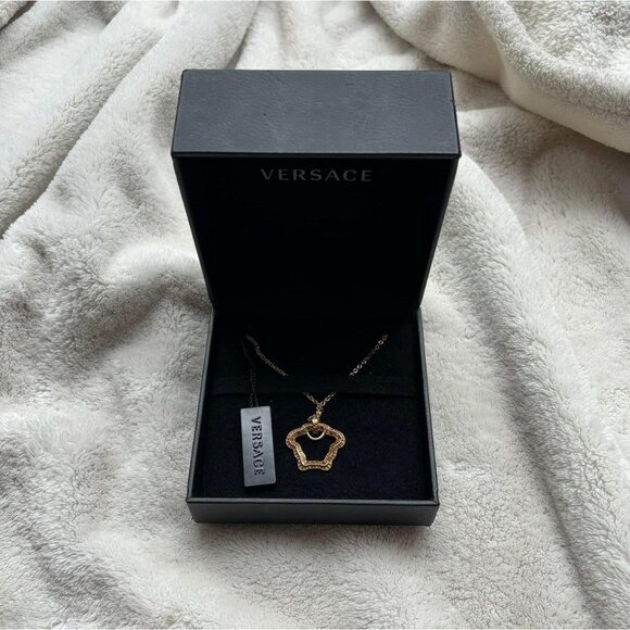 Versace Gold Bijoux Medusa Outline Chain - Picture 1 of 4